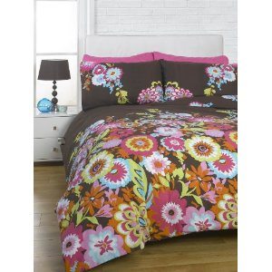 Floral retro duvet cover